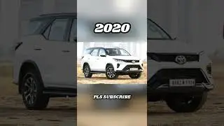Evolution of Toyota Fortuner 🔥old to new #shorts #virel #fortuner