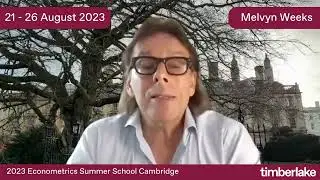 Course Leader Dr Melvyn Weeks introduces his course at the 2023 Econometrics Summer School.