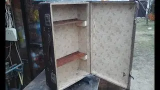 How to make a bedside cabinet, from a vintage suitcase