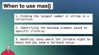Python built-in function: max()
