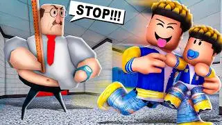 Can We ESCAPE The EVIL TEACHER In Roblox.. (Ft. Baby Zee)