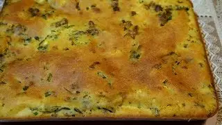 Lazy kefir pie with canned saury | Delicious jellied pie