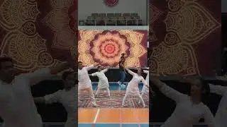Musical Yoga at Yoga day in Qatar