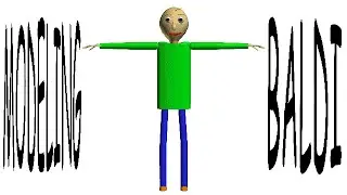 I MAKE INACCURATE BALDI'S MODEL! [SPEED VIDEO] (Anim8or and Part 2)