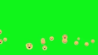 No Copyright, crying Smileys green screen video for Social media free