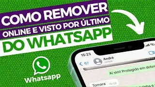 COMO REMOVER ONLINE E VISTO POR ULTIMO DO WHATSAPP