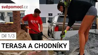 Ground preparation and concreting of curbs