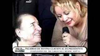 Palabras emotivas al Dr Carlos Menem