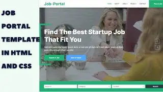 Customize Your a job Portal Website: HTML and CSS Template Tutorial | Source code