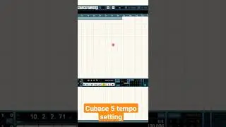 Cubase 5 tempo settings 