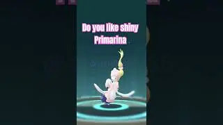 Shiny Primarina pokemon ✨ || Popplio community day #anime #gaming #2024