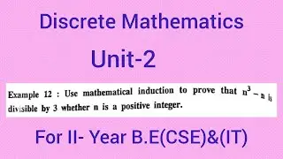 Discrete Mathematics|Unit-2|Mathematical Induction@thanishmaths3760