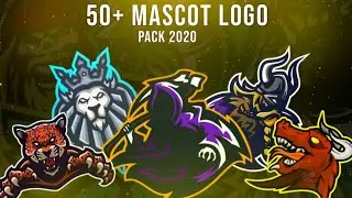 [2020] Mascot Logo Pack | Gaming Mascot Logo Pack | Mascot Logo Pack no text | Logo without text
