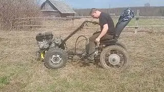 Пробные испытания гидропривода адаптера для мотоблока