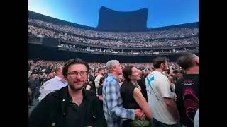 U2- Where the Streets Have No Name - PIT CREW VIEW! - With Crowd Singing and Dancing! @Sphere 3/1/24