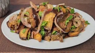 Very tasty snack eggplants. They taste like pickled ones, but they cook faster.