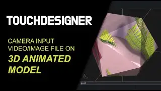 TOUCHDESIGNER: Camera Input, Video and Image File on 3D Model