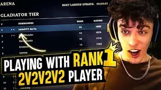 PLAYING WITH RANK 1 2v2v2v2 PLAYER