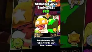 All NEW 2025 Ranked Battlecards 🔥 