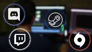 Free Discord, Twitch, Origin, Steam Logo Green Screen Animations 2 types - color and white