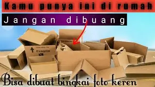 Tutorial membuat pigura foto dari kardus bekas