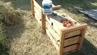 Homemade press after 100 bales. Review