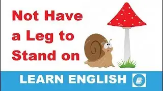 Not Have a Leg to Stand on - English Idiom