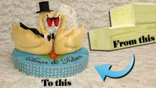 How to Make Wood Carved Swans for a Wedding Gift