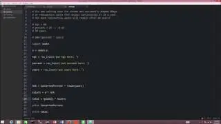 Python 2.7 Tutorial: 2.1 Variables with Floating Point and Prompt I/O
