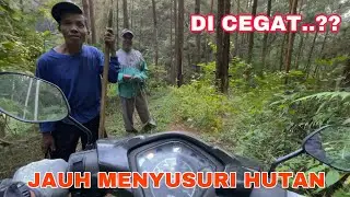 PULANG SOLO CAMPING | BEGINI KONDISI JALAN HUTAN YANG HARUS DILALUI DENGAN MOTOR