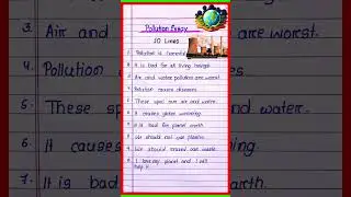 10 lines essay on pollution in english l Pollution Essay in English l 