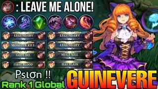 Offlane Monster Guinevere 100% Snow No Mercy! - Top 1 Global Guinevere by Psισn !! - Mobile Legends