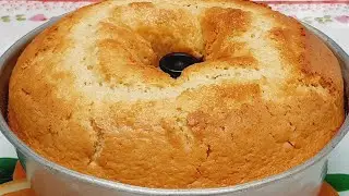 Bolo simples super fofinho sem leite e  econômico, receita fácil deliciosa para o café