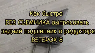 Замена заднего подшипника гребного вала в редукторе лодочного мотора Ветерок 8.