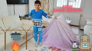 Evde Çadır Kurmak Çamaşır Askılığı ile Evde Çadır Yaptık 5 Dakikada Hallet Evde Çadır Nasıl Yapılır