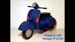 Papercraft Vespa P125X