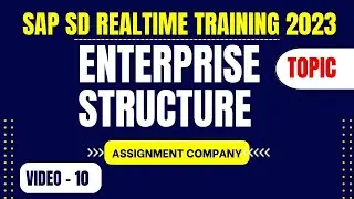 SAP SD || ENTERPRISE STRUCTURE - Assignment Video 10 || SAP SD Realtime Training Course 2023 