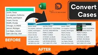 Change Case of Texts in Excel: Lower, Upper, and Proper Cases
