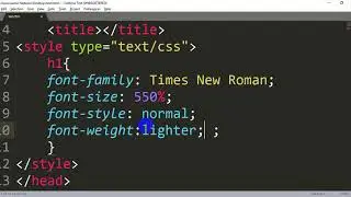 Lecture 4 Font Properties in Cascading Style Sheet Tuts by Aamir Nadeem