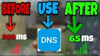 Ping Problem Solve in PUBG MOBILE😮😮||Stable Ping With Data Connection via DNS Changer||