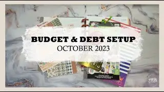 Budget & Debt Tracker | Setup With Me (SWM) | October 2023 | Happy Planner (Monthly Layout)