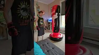 My Kid Showing Off His Sick Boxing Skills.