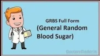GRBS TEST -Blood glucose test -types-blood sugar test english video