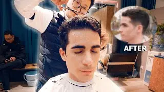 ASMR: 8€ HAIRCUT at the CHINESE BARBER!