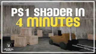 How to make your own customizable PS1 Shader in 4 minutes (UE4/UE5)