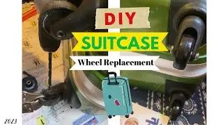 DIY suitcase caster wheel replacement