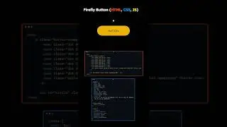 Firefly Button With HTML CSS AND JS |