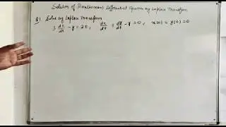 Solution of Ordinary Differential Equations by Laplace Transform
