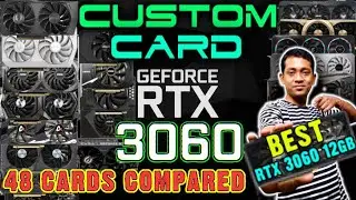 RTX 3060 Custom Cards 🔥 48 Cards Compared [ HINDI ]