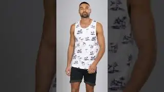 Studio - Palm Tree Printed Vest 